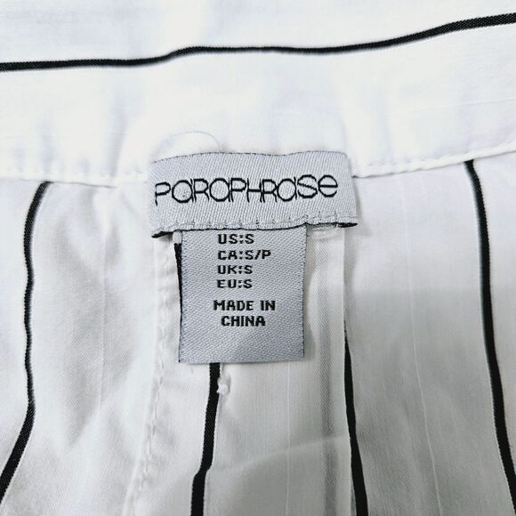 Porophrase Womens Blouse Multi-Color Size Small Cotton Blend Off Shoulder - Picture 6 of 12